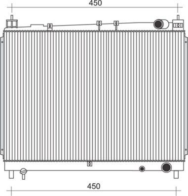 MAGNETI MARELLI radiatorius, variklio aušinimas 350213103600